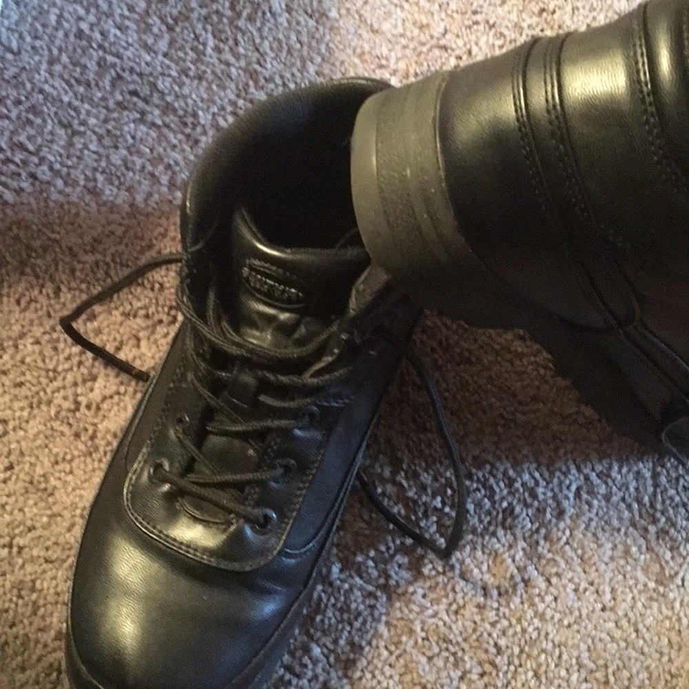 Black work boots